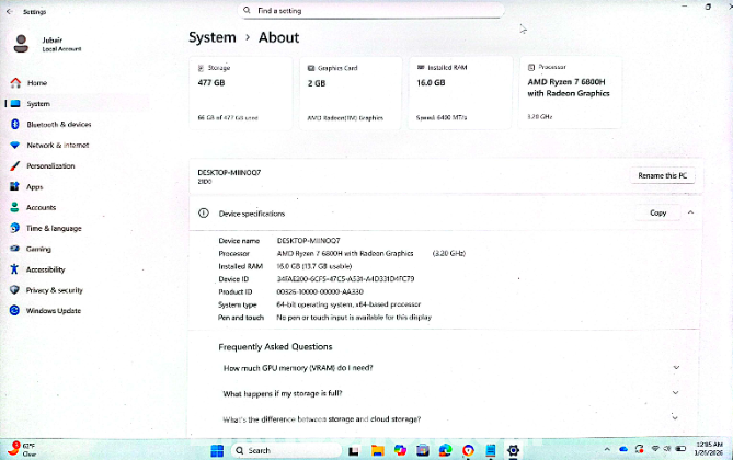 Laptop Lenovo thinkbook